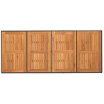 vidaXL Ensemble de salle à manger pour jardin 9 Pièces Noir polyrotin