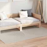vidaXL Tapis de surface HUARTE Crème 200 x 140 cm Polyester
