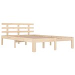 vidaXL Cadre de lit sans matelas bois massif 120x200 cm