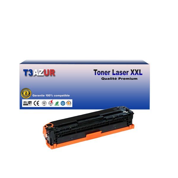 T3AZUR - Toner compatible avec HP W2210X (207X) Noir avec puce