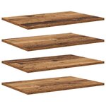 vidaXL Étagère à livres 4 Pièces Marron 60 x 40 x 1.5 cm