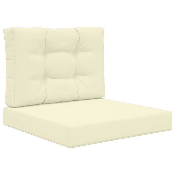 vidaXL Coussin de canapé d'extérieur Polyester Crème 60 x 60 cm