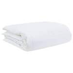 vidaXL Couette avec oreiller 3 Pièces Blanc Bas