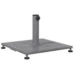 vidaXL Socles de parasol d'extérieur Bois foncé 45 x 45 x 31 cm Acier
