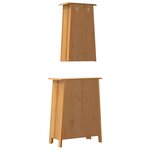 vidaXL Ensemble de meubles de salle de bain 2 Pièces bois de pin massif