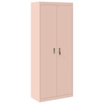 vidaXL Armoire de rangement 2 Pièces Rose 80 x 40 x 200 cm Acier