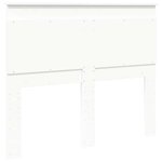 vidaXL Tête de lit avec tête de lit Blanc 135 cm Bois d'ingénierie