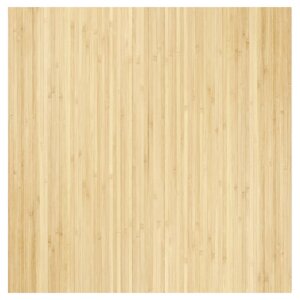 vidaXL Tapis rectangulaire naturel clair 100x100 cm bambou