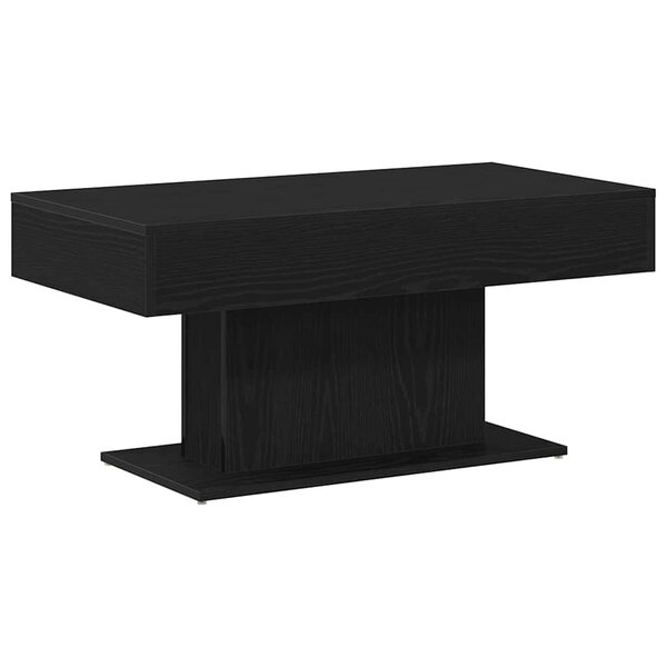 vidaXL Table basse Chêne noir 96 x 50 x 45 cm Bois d'ingénierie