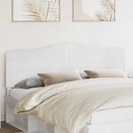 vidaXL Tête de lit Blanc Brillant 180 cm Bois d'ingénierie