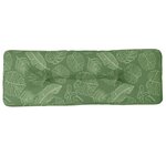 vidaXL Coussin de palette à motif de feuilles 120x40x12 cm Tissu