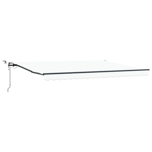 Auvent rétractable automatique vidaXL avec LED Blanc 450x300 cm