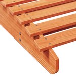 vidaXL Chaise longue cire marron 205x80x31 5 cm bois massif de pin