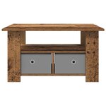 vidaXL Table basse Bois ancien 77 x 55 x 42 cm Bois d'ingénierie