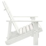 vidaXL Chaise de jardin Adirondack 2 places bois de sapin massif blanc