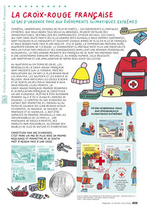 Document philatélique - Croix Rouge Française - Le sac d'urgence