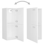 Vidaxl ensemble de meubles de salle de bain blanc aggloméré