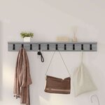 vidaXL Porte-manteau mural Sonoma gris 100 x 10.5 x 10.5 cm