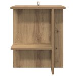 vidaXL Table basse Chêne artisanal 40 x 30 x 49 cm Bois d'ingénierie