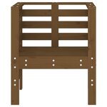 vidaXL Chaises de jardin lot de 2 marron miel 61 5x53x71 cm pin massif