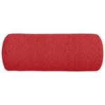 vidaXL Coussins d'accent 2 Pièces Rouge Ø 15 x 40 cm tissu