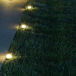 10 mini-spots lumineux solaires à piquer SOLIRAY - 12 m - LED blanc chaud - Balisage allée