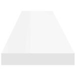 vidaXL Étagères murales flottantes 4 Pièces blanc 120x23 5x3 8 cm MDF