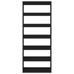 vidaXL Cabinet/Bibliothèque Noir 80x30x198 cm