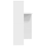 vidaXL Bureau Blanc 131 5 x 50 x 106 5 cm Bois d'ingénierie