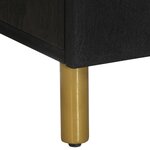 vidaXL Buffet noir 60x33x75 cm bois d'ingénierie