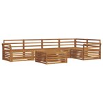 vidaXL Ensemble de canapés d'extérieur 6 pc Naturel