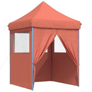 vidaXL Tente de fête 200 x 200 x 306 cm Terre cuite Tissu Oxford