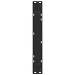 vidaXL Pieds de table à manger en V 3 pièces Noir 70 x (72-73 3) cm Acier