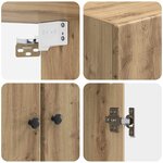 vidaXL Armoire Murale 66 x 34 5 x 90 cm Bois d'ingénierie