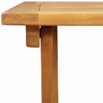 vidaXL Table de Jardin Naturel 60 x 60 x 72 cm Bois d'Acacia Massif