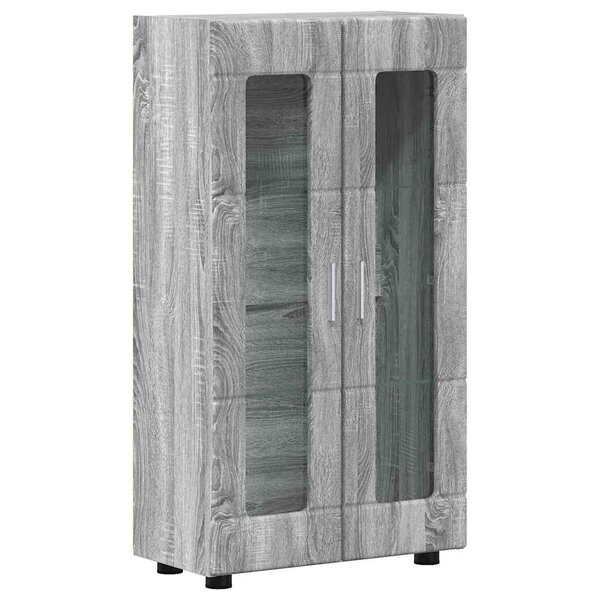vidaXL Buffet FLORIN Gris Sonoma 55 5 x 29 x 103 cm Bois d'ingénierie