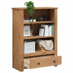 vidaXL Bibliothèque 80x35x110 cm Bois de pin massif Assortiment Panama
