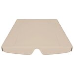 Vidaxl toit de rechange de balançoire beige 150/130x70/105 cm