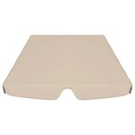 vidaXL Toit de rechange de balançoire beige 150/130x105/70 cm