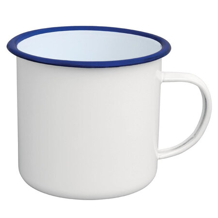 Mug à soupe pour bar restaurant en acier emaillé 670 ml - lot de 6 - olympia -  - acier émaillé x100mm