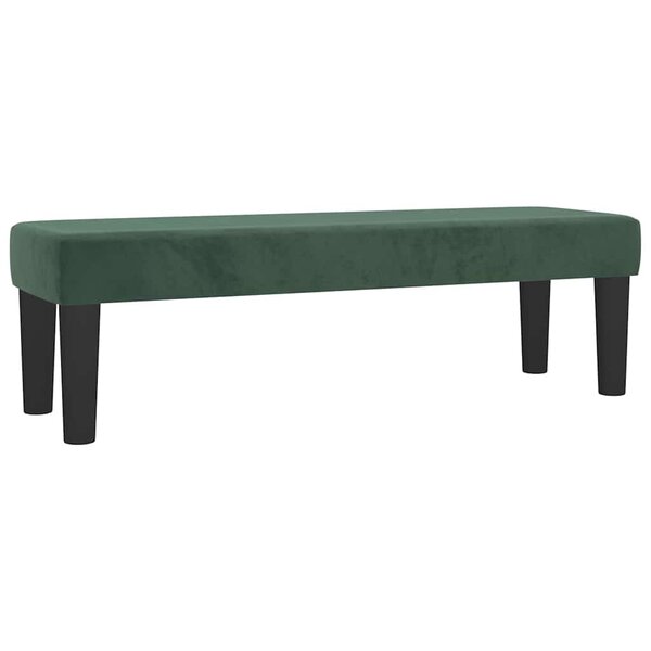 vidaXL Banc Vert foncé 100x30x30 cm Velours