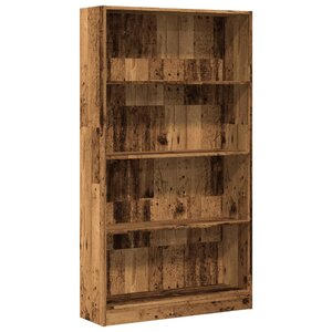 vidaXL Bibliothèque vieux bois 80x24x143 cm bois d'ingénierie