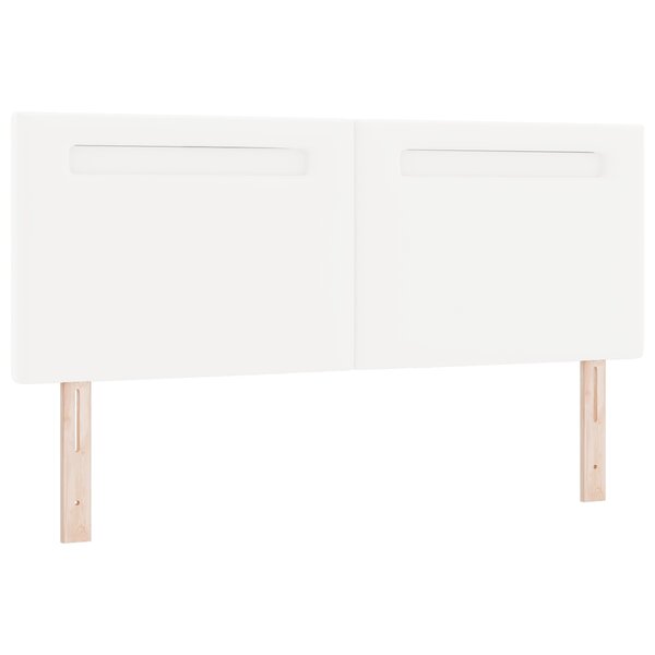 Tête de lit vidaXL Design Simple Blanc Pur 160 cm en Cuir Synthétique