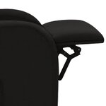 Vidaxl fauteuil inclinable noir tissu