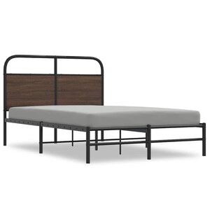 vidaXL Cadre de lit sans matelas 120x200 cm chêne marron