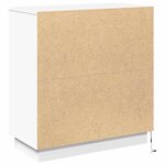 vidaXL Buffet avec LED Blanc 71 x 34.5 x 75 cm Bois d'ingénierie