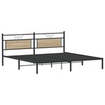 vidaXL Cadre de lit sans matelas chêne sonoma 193x203 cm