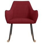 vidaXL Chaise à bascule Rouge bordeaux Tissu