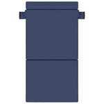vidaXL Canapé-lit pliable Bleu 70 x 72 x 60 cm Tissu