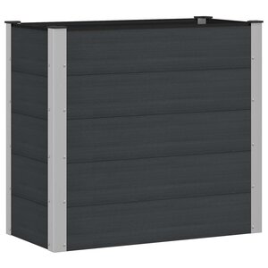 vidaXL Jardinière surélevée Noir 100 x 50 x 91 cm WPC et Aluminium